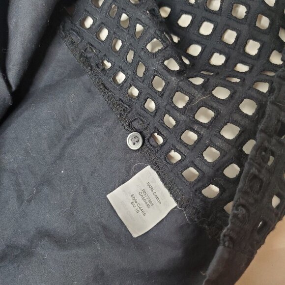 Madewell Open Weave Small Black Shirt - Picture 4 of 7